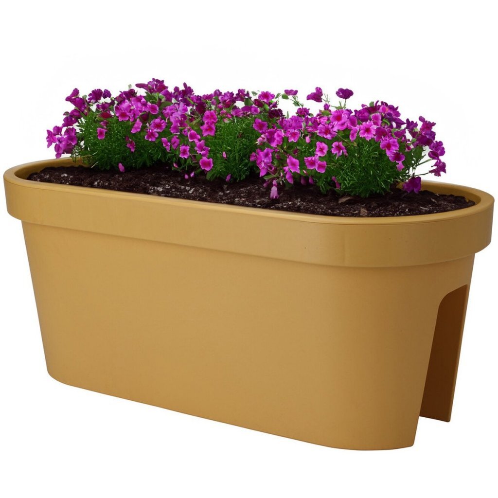 Pro Garten-Balkonkasten 60x28x25 cm ockergelb