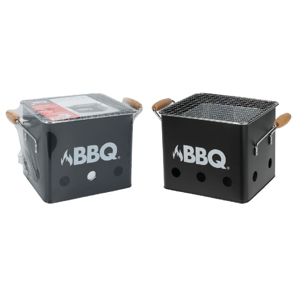 BBQ Cube Minigrill 28,5x15,5x15 cm schwarz