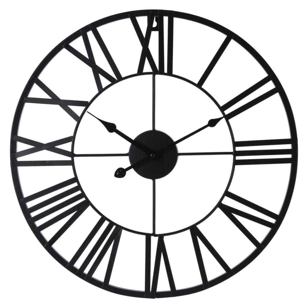 Hs Sammlung Hs Sammlung Wanduhr Römische Figuren schwarz