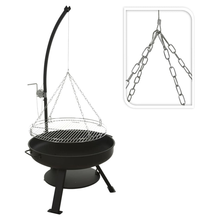 Ambiente Fire Bowl Ø60 cm mit Grill Grill Ø55 cm Metall