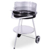 BBQ-Grill 47x77 cm aus schwarzem Edelstahl