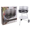 BBQ-Grill 47x77 cm aus schwarzem Edelstahl