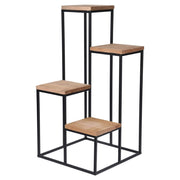 Home Styling Home Styling Plant Standard mit 4 Brettern Natural und Schwarz - afbeelding 2
