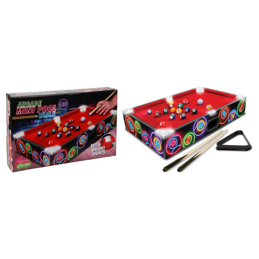 Tender Toy Tender Toys Minipool Tisch mit LED -Beleuchtung 48.5x30x8,5 cm