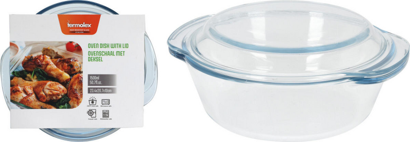 Backform mit Deckel 1500 ml