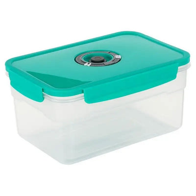 Excellent Houseware Vakuum-Aufbewahrungsbox für Lebensmittel, 2,3 l, grün, transparent