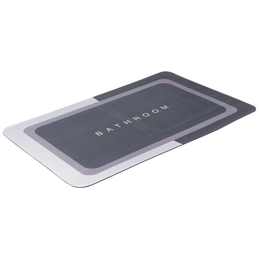 Bathroom Solutions Badezimmermatte 79,5 x 49,5 cm grau