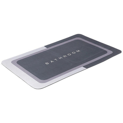 Bathroom Solutions Badezimmermatte 79,5 x 49,5 cm grau