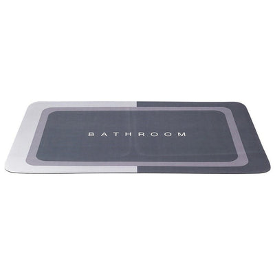 Bathroom Solutions Badezimmermatte 79,5 x 49,5 cm grau