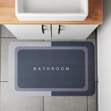 Bathroom Solutions Badezimmermatte 79,5 x 49,5 cm grau - afbeelding 3