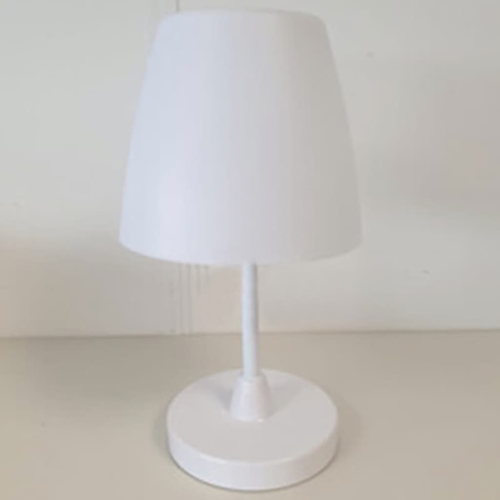 Hs Sammlung Hs Sammlungstischlampe LED wiederaufladbar 13x30 cm Weiß