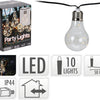 Profi Gartenpartybeleuchtung 10 Lichter warmweiß