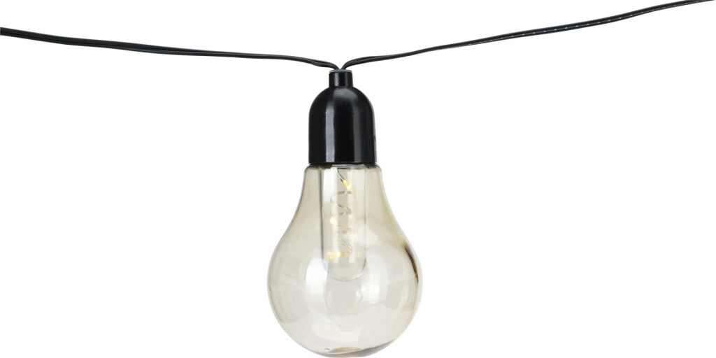 Profi Gartenpartybeleuchtung 10 Lichter warmweiß