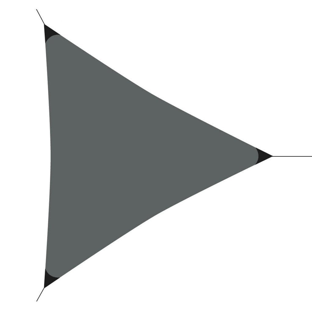 Prograrden Prograrden Shadow Tuch Triangle 3.6x3.6x3,6 m Grau
