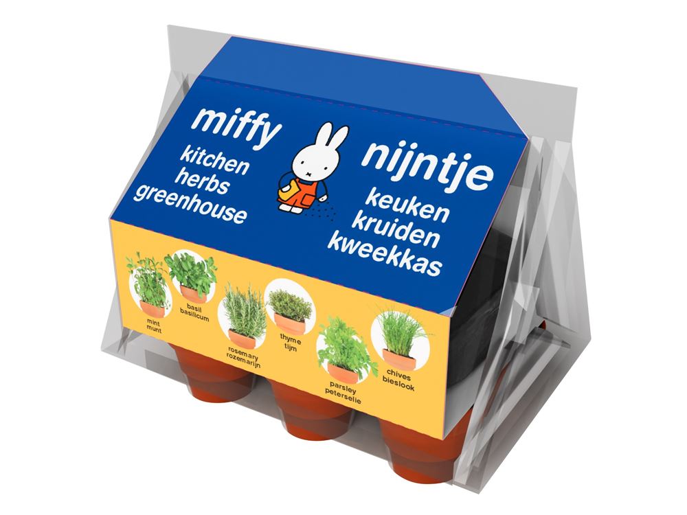 Miffy Mini-Gewächshaus für Küchenkräuter.