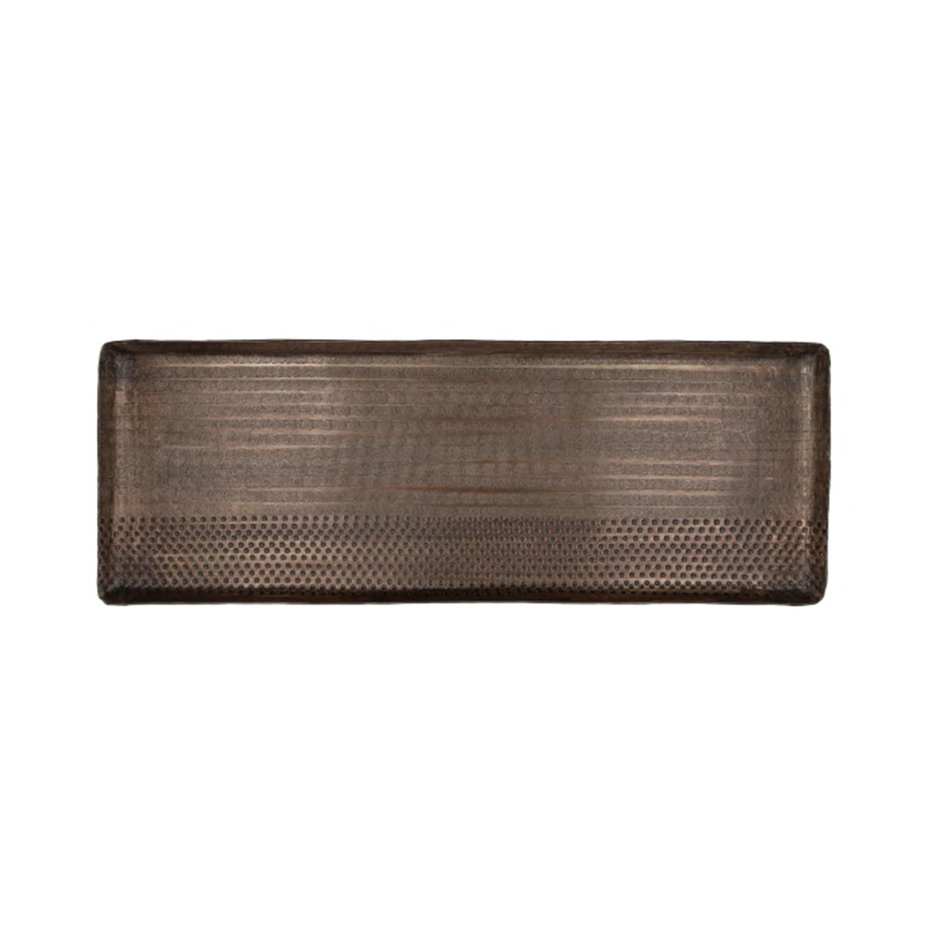 Hbx Natural Living Tablett 45x18x1,5cm Messing