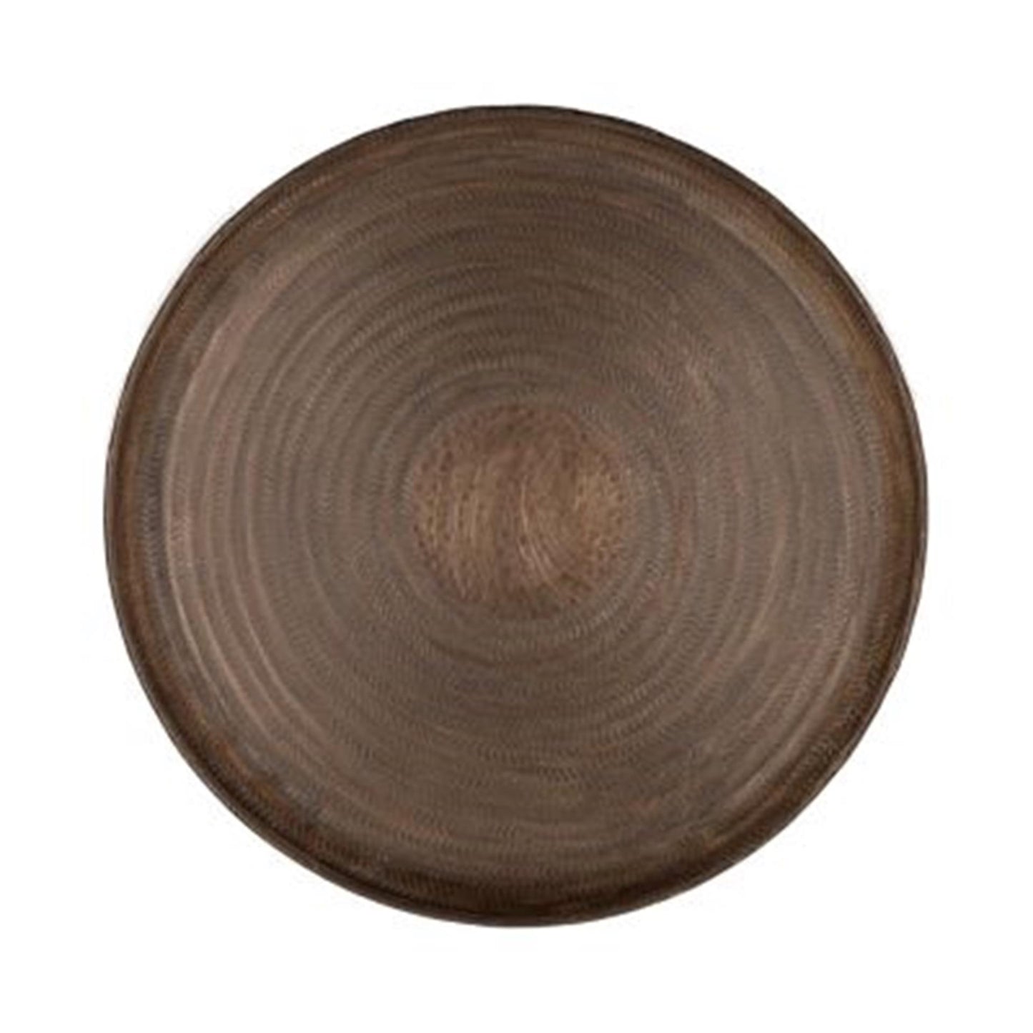 Hbx Natural Living Tablett aus Metall, Durchmesser 38 cm
