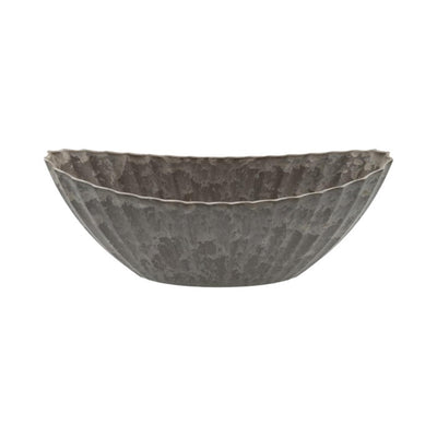 HBx Natural Living Blumentopf Melamin gerippt 36x15x14cm
