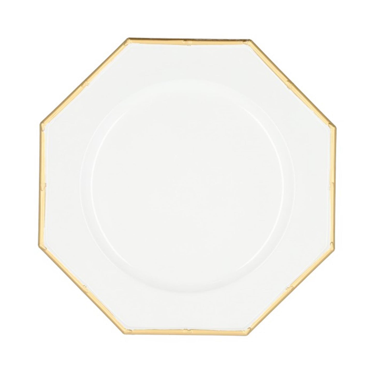 Hbx Natural Living Grundplatte Sechseck, Durchmesser 33 cm, Weißgold