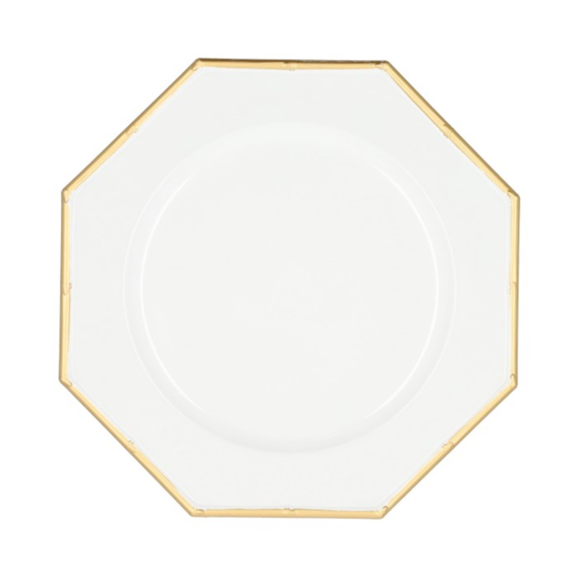 Hbx Natural Living Grundplatte Sechseck, Durchmesser 33 cm, Weißgold