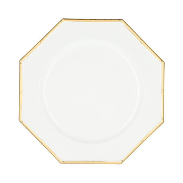 Hbx Natural Living Grundplatte Sechseck, Durchmesser 33 cm, Weißgold