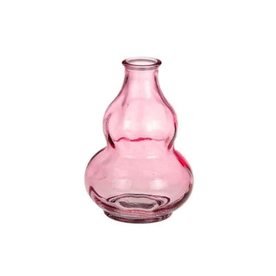 Hbx natürliche Wohnvase Bommel rosa ø9xh12,5cm