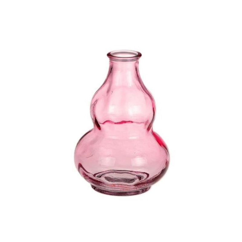 Hbx natürliche Wohnvase Bommel rosa ø9xh12,5cm