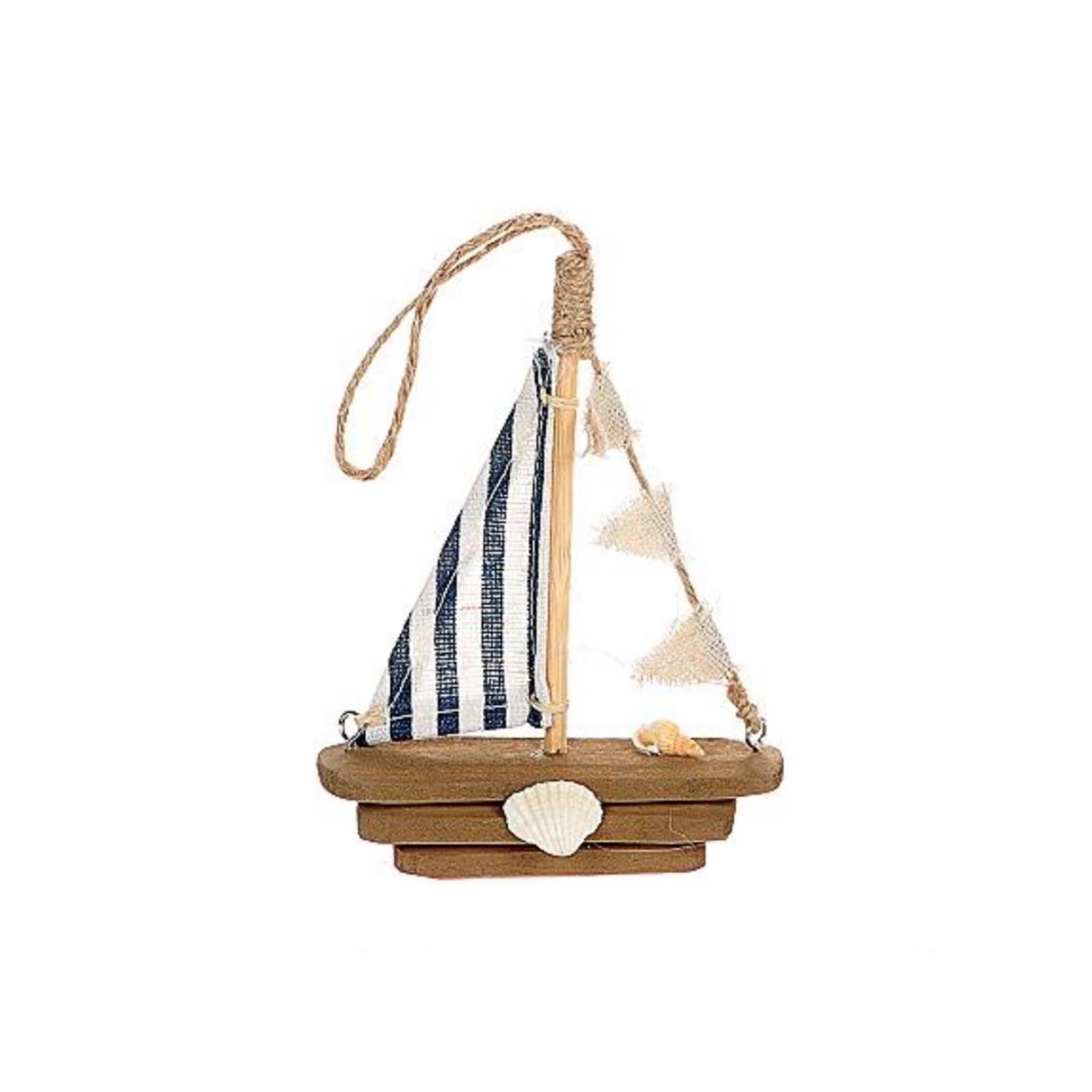 HBx Natural Living Segelboot Pentra 6,5x2,5x13cm