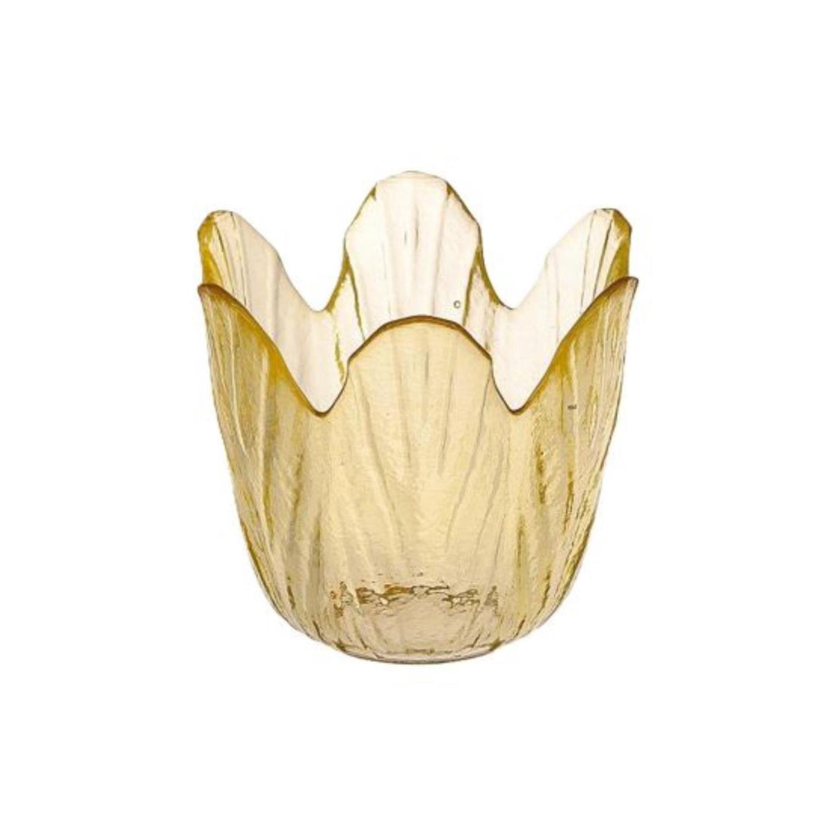 Hbx Natural Living Teelichthalter Tulpe gelb ø8xh8cm