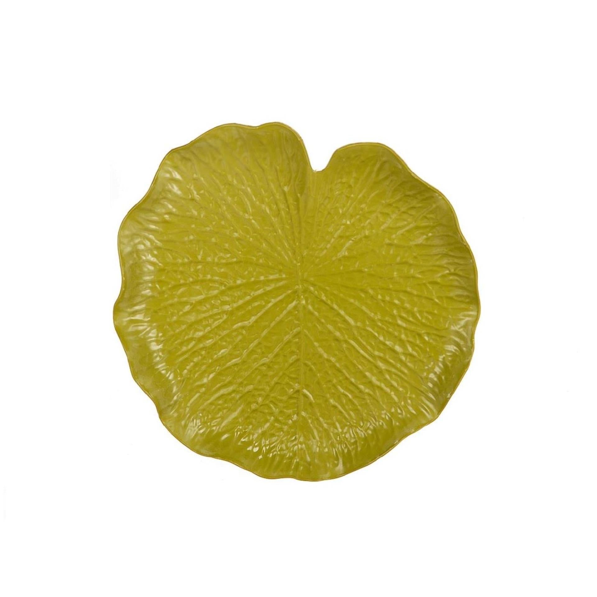 Hbx Natural Living Plateau Blattform Melamgrün ø31xh3,5cm