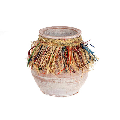 Hbx natürliche lebende Vase Koluma ø17xh19cm Bohostyle