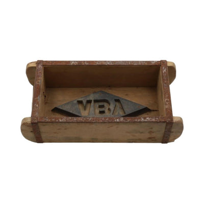 Hbx natürlicher lebender Übertopf aus Ziegelformholz, 32 x 15 x 10 cm