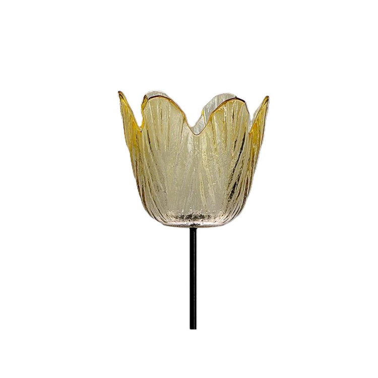 Hbx Natural Living Teelichthalter Tulpe gelb ø8,5cm