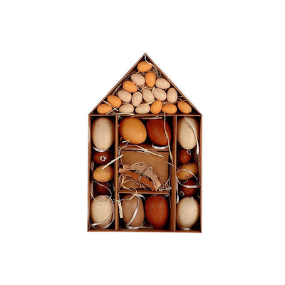 HBx Natural Living Osterei braun im Papphaus