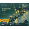Lumineo LED ausgezeichnetes Funkeln 648 LEDs 100 cm schwarz warmweißes Licht