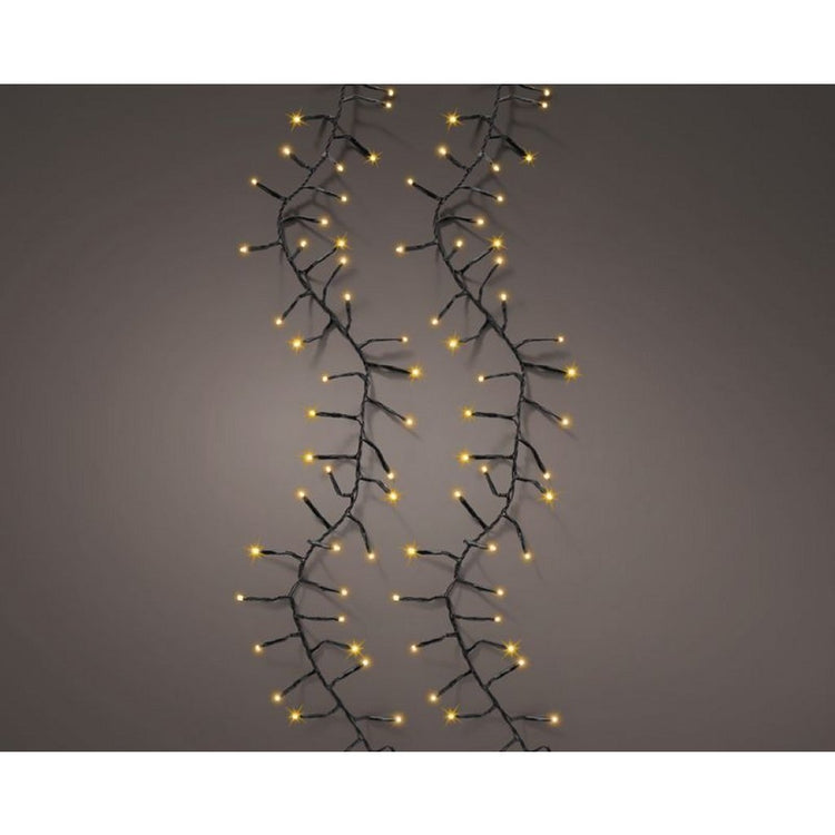 Lumineo LED ausgezeichnetes Funkeln 648 LEDs 100 cm schwarz warmweißes Licht