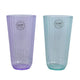 Verschiedenes Trinkglas Plastik 2 Assorti Farbe 15 cm