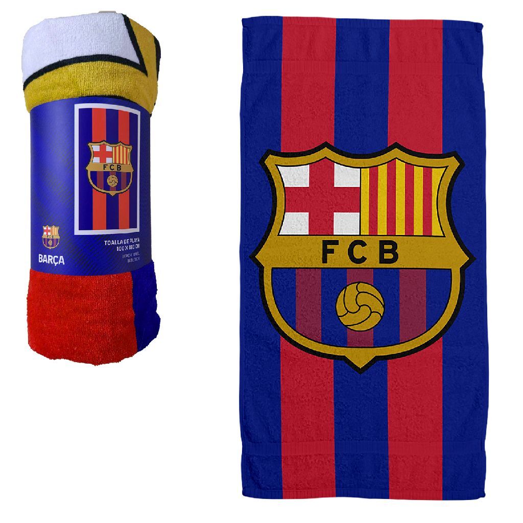 Andere Marken FC Barcelona BadLaken 100x180 cm blau rot