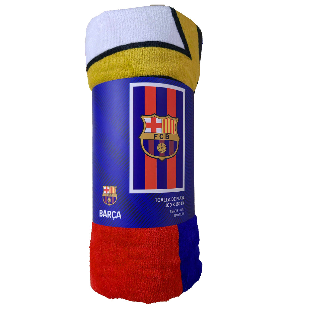 Andere Marken FC Barcelona BadLaken 100x180 cm blau rot