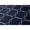 Zehn Cate Cotton Single Duvet Cover 140x200 220 cm grafisch dunkelblau