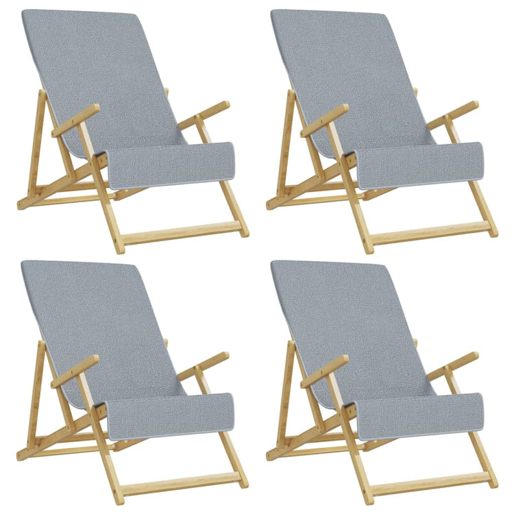 Vidaxl Strangtücher 4 ST 400 g m² 60x135 cm Stoff grau