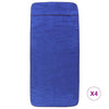 Vidaxl Strang Handtücher 4 Stcs 400 g m² 60x135 cm Stoff Royal Blue