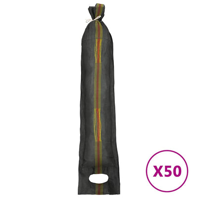 Vidaxl Sandsäcken 50 ST 103x25 cm HDPE Donkergroen