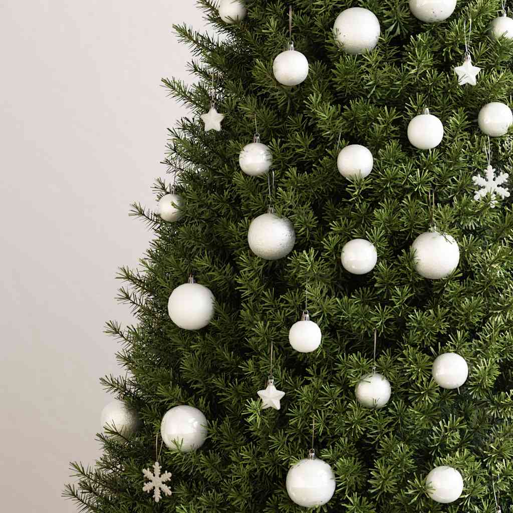 VIDAXL 111-TEIL-Weihnachtsball-Set Polystyrol Weiß
