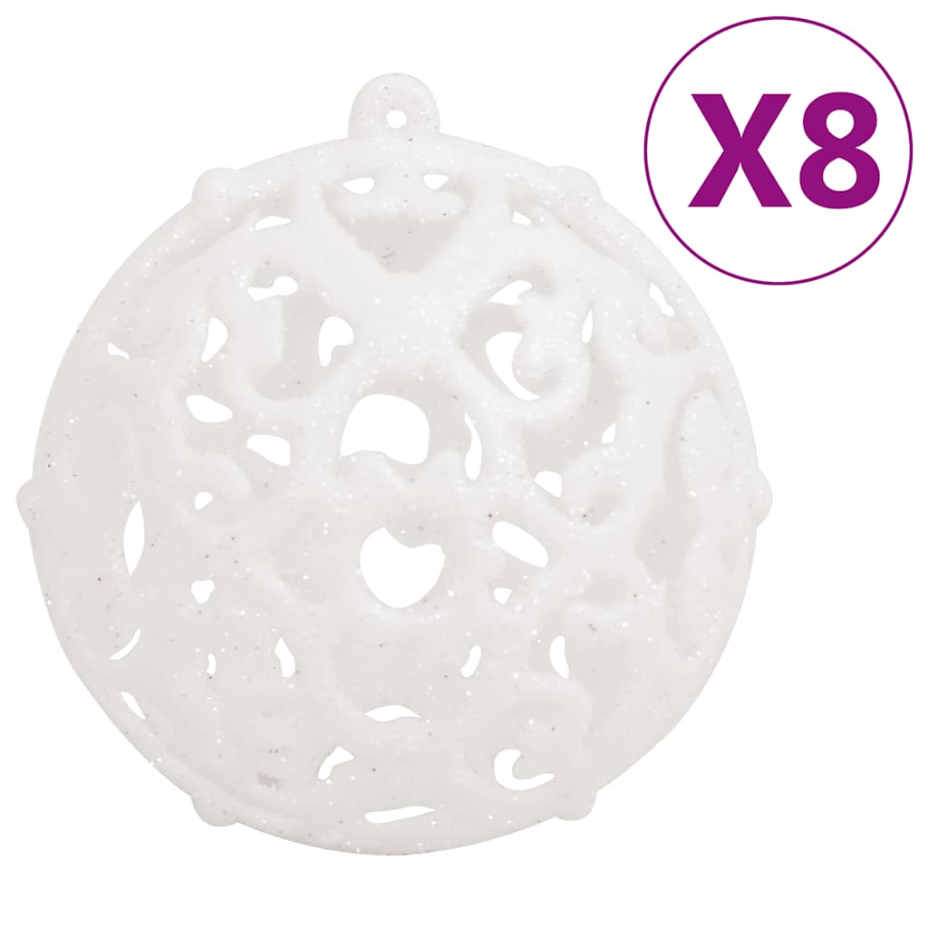 VIDAXL 111-TEIL-Weihnachtsball-Set Polystyrol Weiß