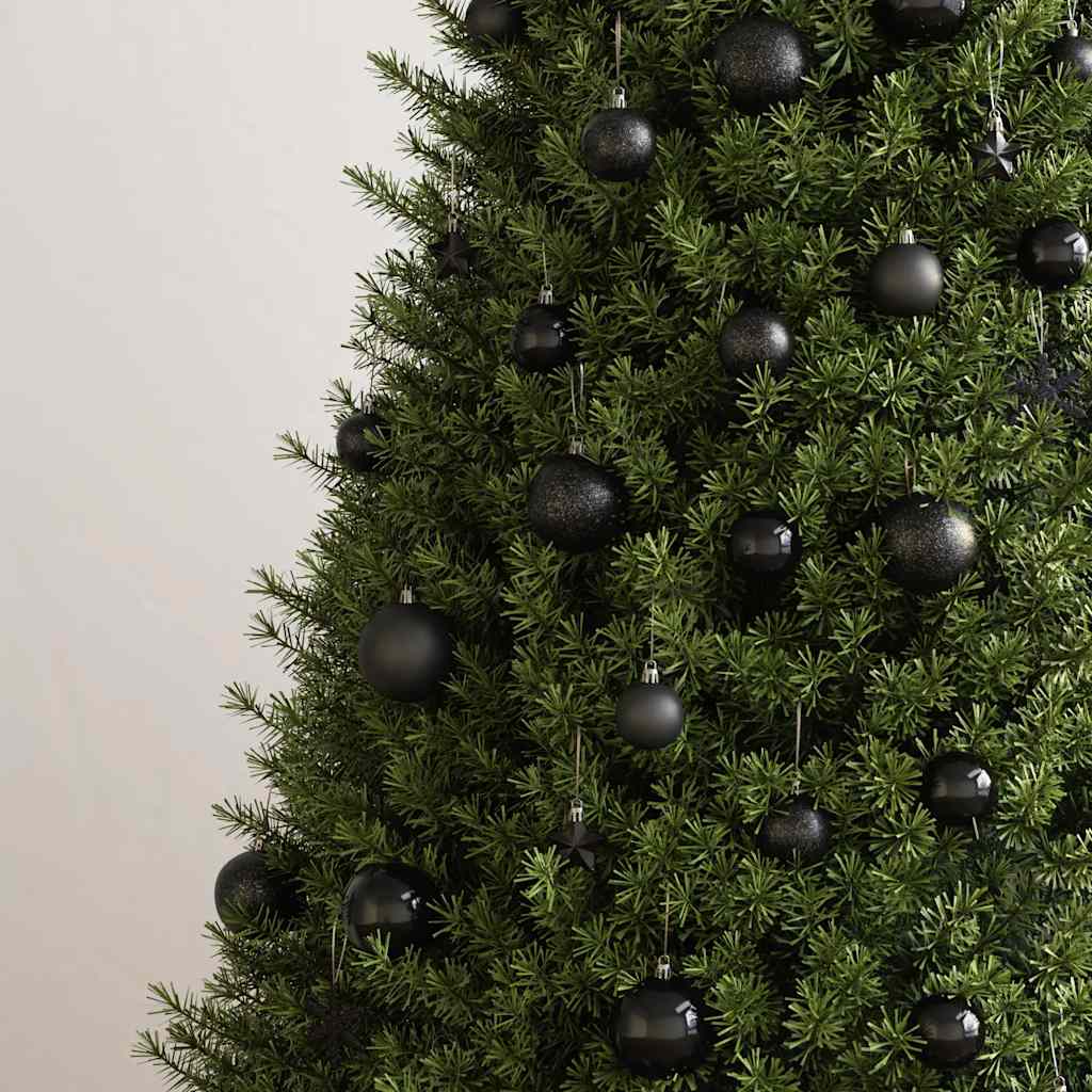 Vidaxl 111-teilige Weihnachtskugel Set Polystyrol Schwarz