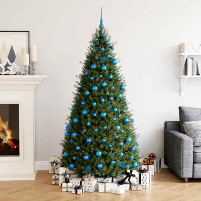 VidaXL 111-teiliges Weihnachtskugel-Set Styropor Blau