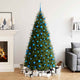 VidaXL 111-teiliges Weihnachtskugel-Set Styropor Blau