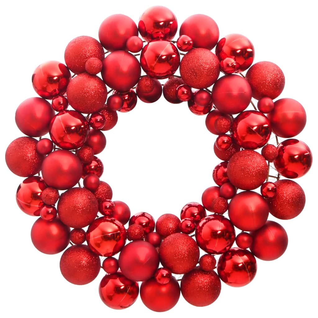 Vidaxl Weihnachtskranz 45 cm Polystyrolrot