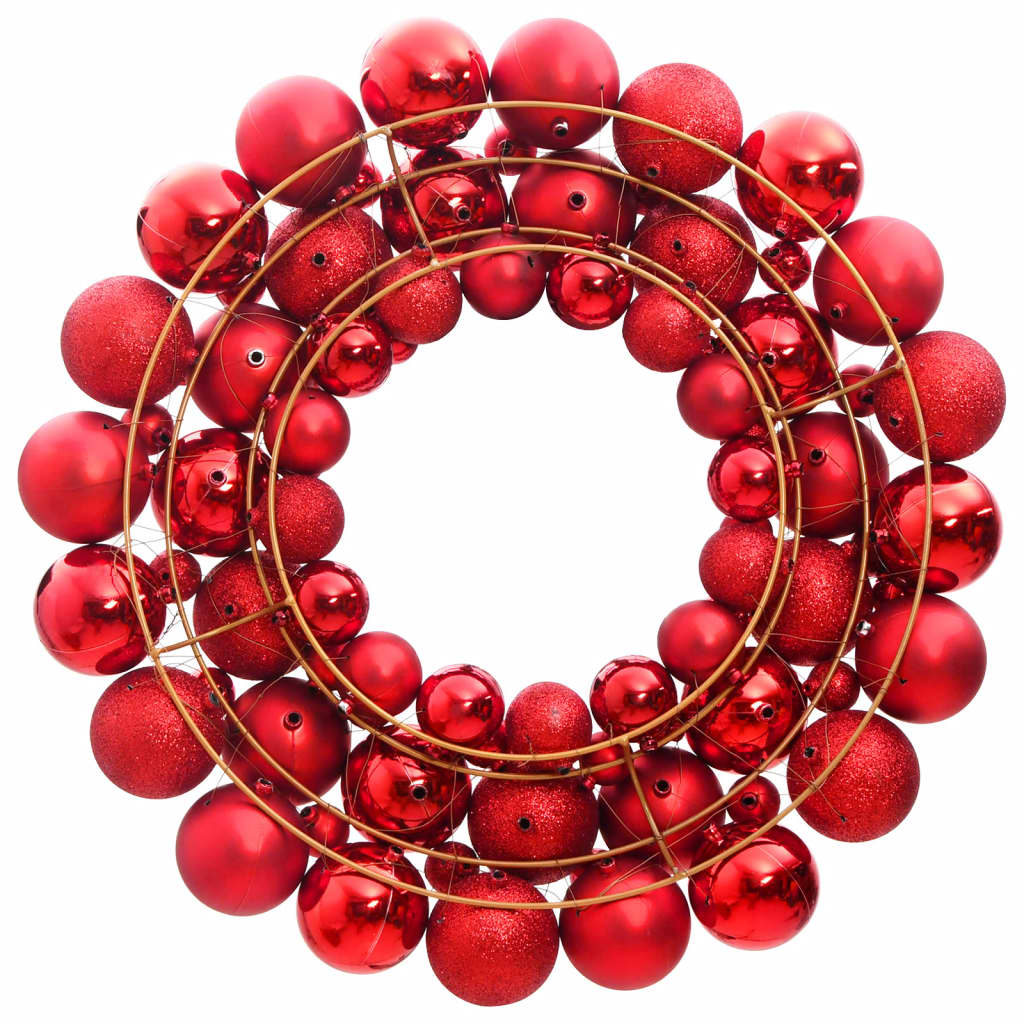 Vidaxl Weihnachtskranz 45 cm Polystyrolrot